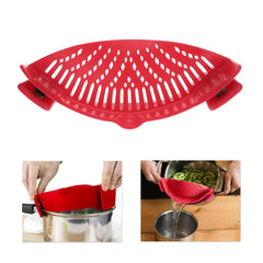 Silicone Kitchen Snap and Strain Filter